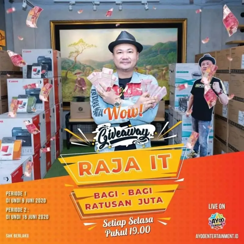 Giveway Raja IT bagi bagi ratusan juta