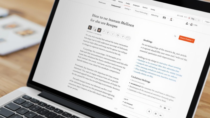 Tampilan halaman web dengan layout yang rapi, berjarak, dan nyaman dibaca oleh pengunjung.