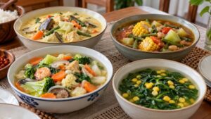 Beberapa pilihan menu sayuran berkuah untuk menu harian